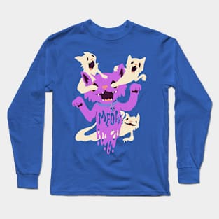 Nine Lives of Ghost Cat Long Sleeve T-Shirt